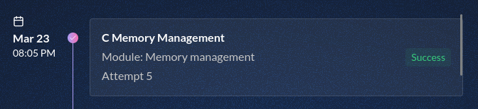 C Memory Management Tries