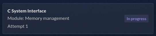 C System Interface Tries